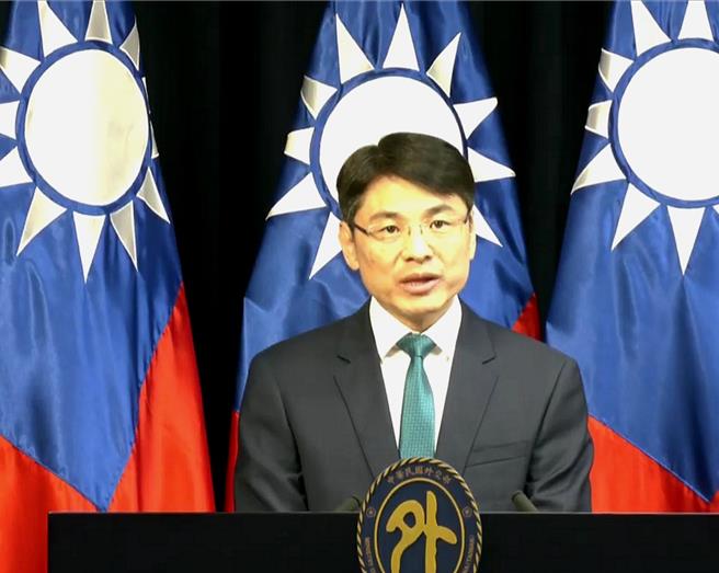 萧光伟(取自外交部直播画面)