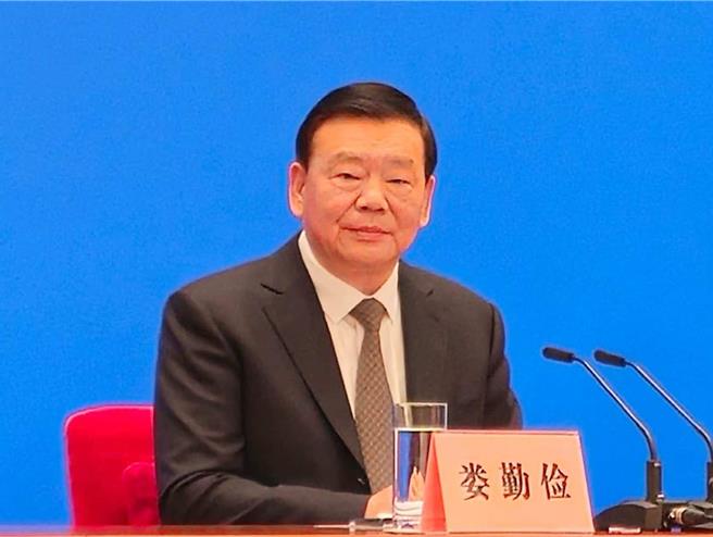 大陆十四届全国人大三次会议新闻发言人娄勤俭。（蓝孝威摄）