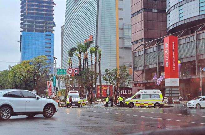 气爆后权益不受损！新光三越电子赠品礼券、影城票券延长期限。图为2月13日发生气爆造成重大伤亡。（资料照片）