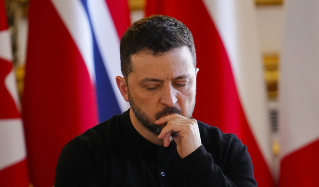 如今，乌克兰的未来可能取决于泽伦斯基是否能修復与白宫的关系。（图／美联社）