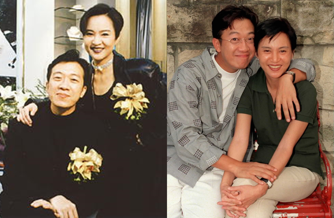 曹启泰与老婆夏玲玲。（图／中时资料照）