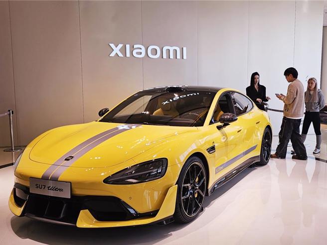 小米SU7 Ultra订单量远超乎市场预期。（蓝孝威摄）