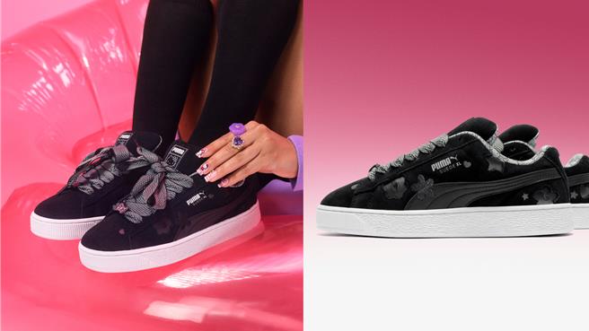 PUMA Suede XL HELLO KITTY，3280元。（PUMA提供／朱世凯台北传真）