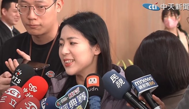 国民党立委徐巧芯。（取自中天新闻）