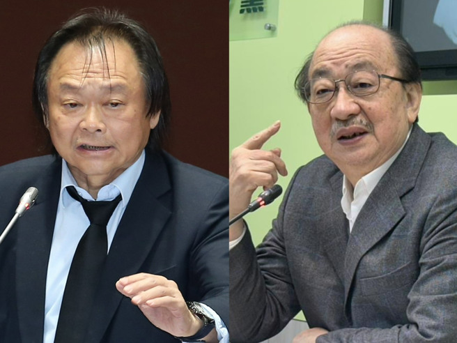 民进党团总召柯建铭（右）指民进党立委王世坚（左）忠诚度零、叛党。（合成图／中时资料照）
