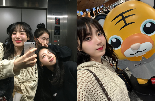 河智媛正式抵达台湾，现踪台北街头掀暴动。（图／IG@hajiwon.22）