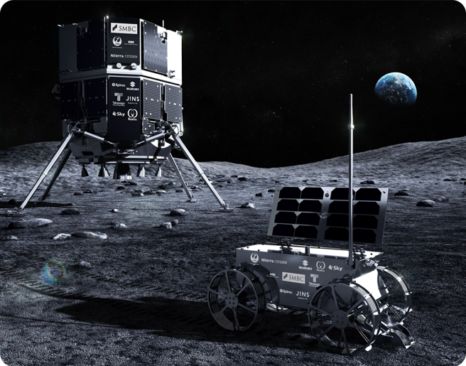 「堅韌」號裝不了高達，可以裝一個微型月球車。圖片來源：日本ispace公司