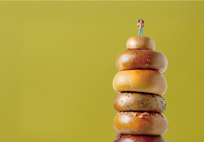 板桥大远百好丘贝果，3／11至3／26快闪。（远百提供）