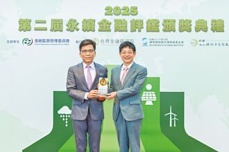 玉山銀行 連年永續金融評鑑前25％