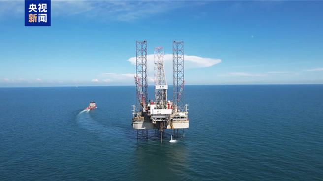 大陸北部灣海域油氣勘探獲重大突破。（大陸央視）