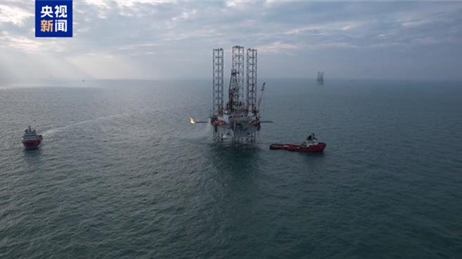大陸北部灣海域油氣勘探獲重大突破。（大陸央視）