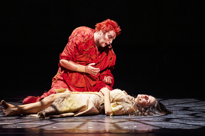 饰演科西莫多的Angelo Del Vecchio分享「饰演科西莫多需要花时间揣摩内心情感」。(照片/联合数位文创提供)