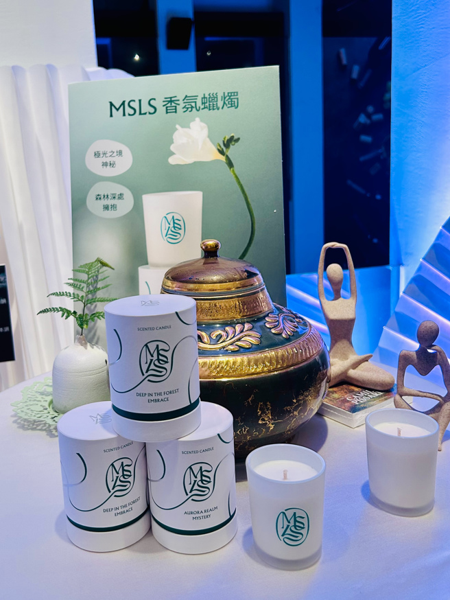 MSLS本次推出的新品香氛蠟燭。(攝/景義婷)
