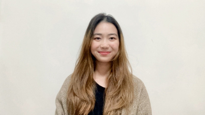 李海晴同學表示，跨國學習經歷能提升語言力與跨文化的適應力，為未來的國際職場發展奠定堅實基礎。(照片/東海大學提供)