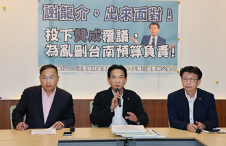 批亂砍總預算影響台南建設 綠委喊謝龍介「出來⾯對」