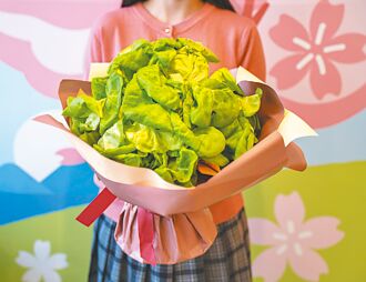 白色情人节莴苣花束示爱