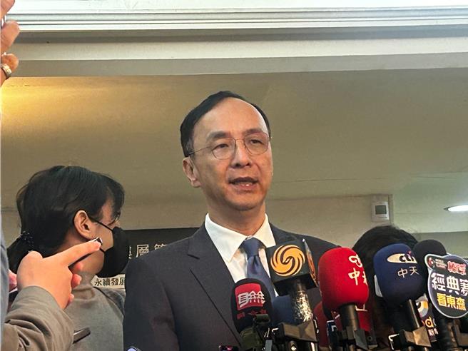 国民党主席朱立伦。（陈薏云摄）