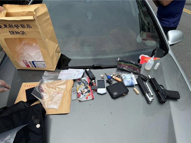 台东40岁黄男涉违反枪炮及毒品法，日前遭逮。（台东县警察局提供／蔡旻妤台东传真）