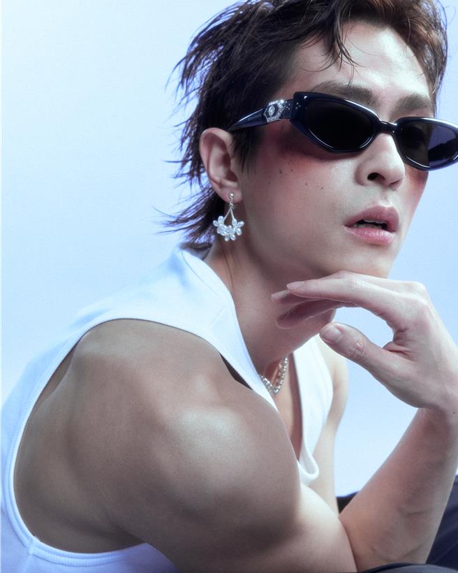 石知田练出猛肌，体脂降到8％。（百泽娱乐提供）