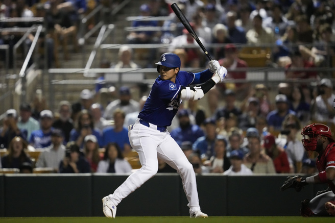 道奇队日籍球星大谷翔平。（图／美联社）