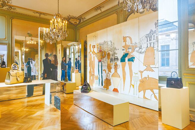 于Delvaux展出的艺术大师索尔斯坦伯格真迹，由Delvaux赞助修復。（Delvaux提供）