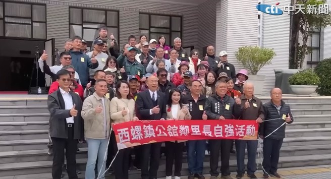 立法院長韓國瑜接待參訪團。（取自中天新聞）