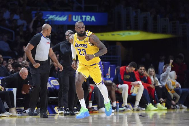 湖人球星詹姆斯。（美联社资料照）