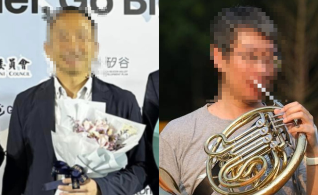 云云科技梁姓技术长（右）遭公司负责人曾志新（左）刺杀身亡。（图／翻摄当事人脸书、部落格）