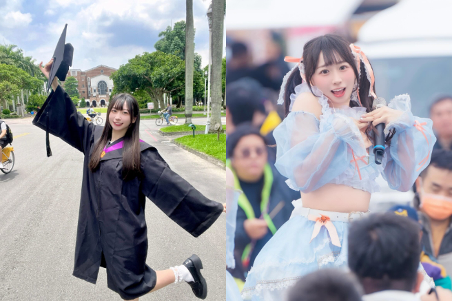 台大法律系正妹表示毕业后要当偶像，遭到网友狠酸。（图翻摄佳那Threads）