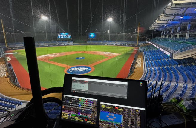 富邦悍将主场新庄棒球场全面整修，完工美照曝光。（图／ Threads＠joyce.jr.chen）