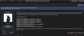 馬偕醫院「1660萬筆」資料遭竊  刑事局籲防範三類詐騙