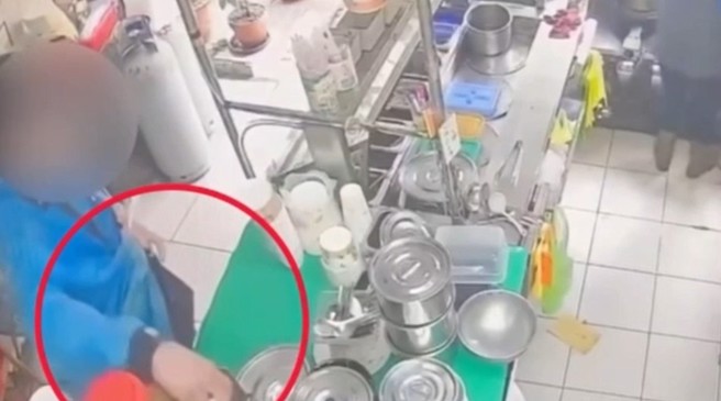 贪男买豆花连续2次偷走爱心零钱罐，店家怒报警逮40岁窃嫌。(李文正翻摄)