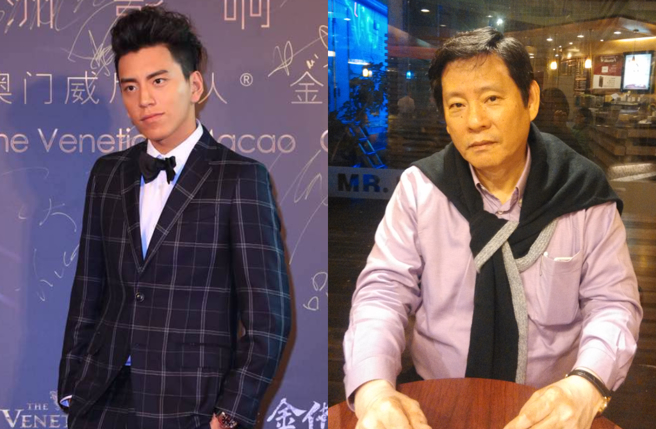 王大陆（左）逃兵役又教唆伤害，爸爸王台庆罕见回应了。（图／中时资料照、洪秀瑛翻摄）