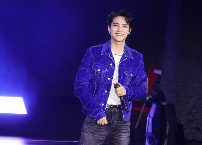 JAY B今晚在台演出，是他退伍後首度來台。（陳俊吉攝）