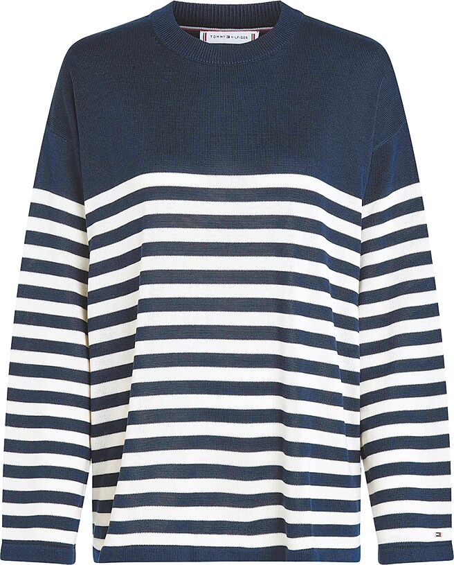 Tommy Hilfiger絲質圓領長袖毛衣，6780元。（Tommy Hilfiger提供）