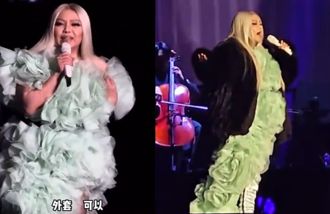 張惠妹演唱會冷到流鼻水 急套外套「體型臃腫」又遭酸