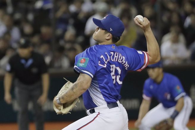 中华队投手庄陈仲敖。（美联社资料照）