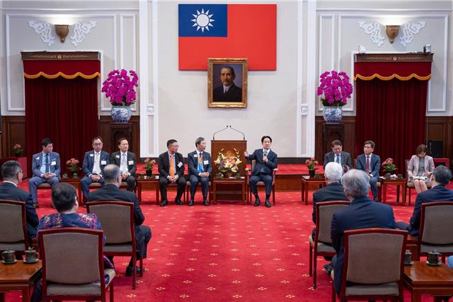 赖清德总统10日接见「中华民国会计师公会全国联合会理监事及省(市)公会代表」。（总统府提供）