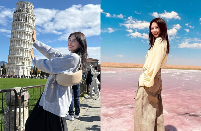 高圆圆日前到米兰参加时装周，冻龄外貌掀起大家讨论。（图／IG@gaoyuanyuan_gyy）