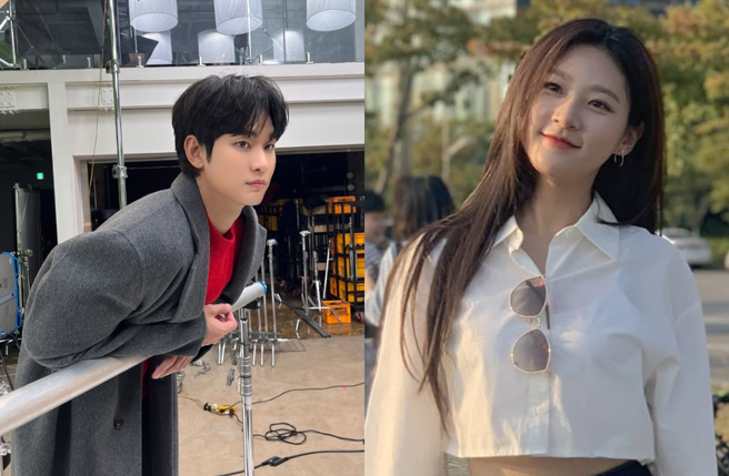 家屬直指，金秀賢（左）分手後變得無情冷漠，追討債務還斷絕所有聯繫。（圖／IG）