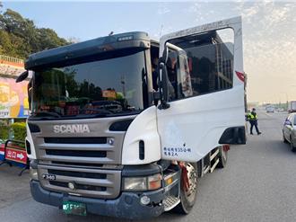 此地無銀！聯結車弄髒車牌掩飾「假牌」   苗警法眼揪真相