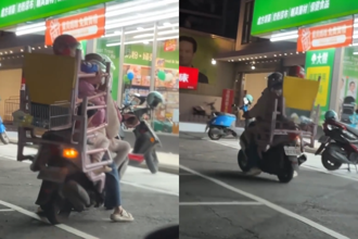 台南超狂3寶媽4貼！2幼兒坐「後座2F特區」  社會局出手查了