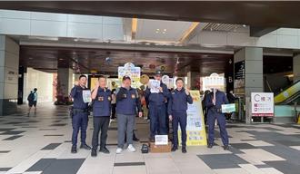 凝聚全民打詐共識  南港分局長親站肥皂箱宣導「識詐」