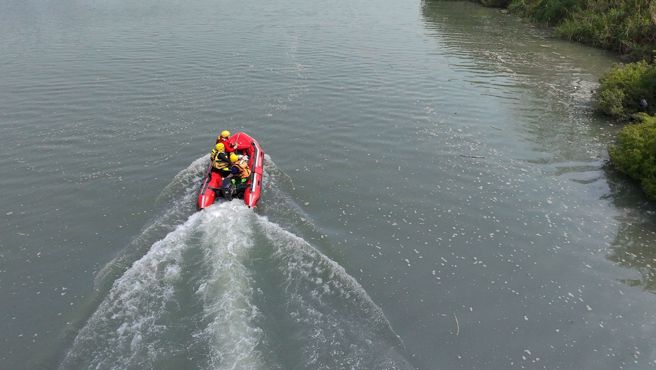 中兴桥下惊见「红裤女浮尸」，死亡多时身分难辨认。(中时资料库)