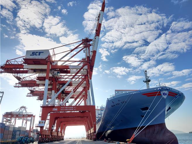 万海货柜轮。（资料照）