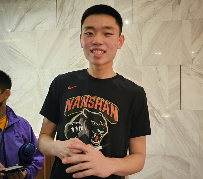 南山高中杨承叡。（陈筱琳摄）
