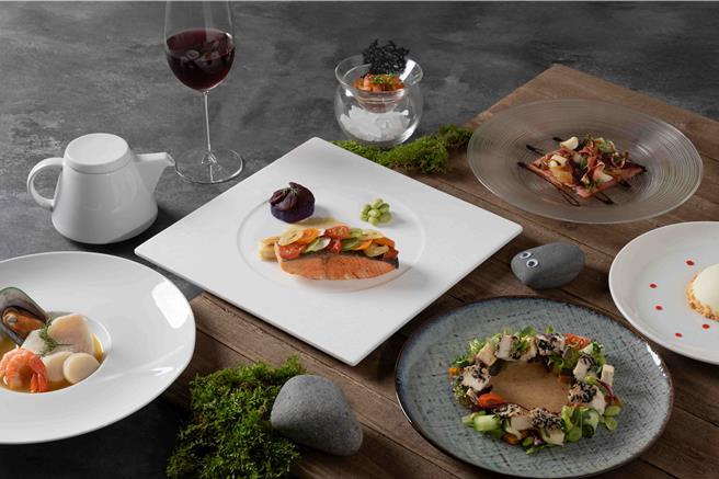 南港老爷行旅 Soft Kitchen推出原味与创新交陈的美食飨宴。(南港老爷行旅提供)