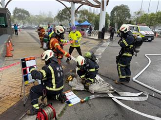 強化世壯運賽場安全 桃消前進高爾夫球場演練