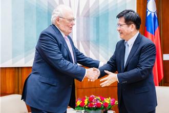 林佳龍接待佛訥 期許台美智庫開啟「二軌外交」