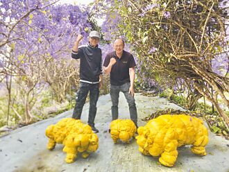 紫愛埔里雕塑展 廢材變藝品